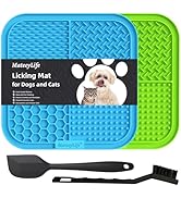 MateeyLife 2PCS Large Lick Mat for Dogs and Cats, Licking Mats for Dog Anxiety Relief, Cat Peanut...
