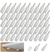 10Pcs Silver Upgrade Self-Tapping Screws Cabinet Laminate Support, Pegs with Non-Slip Sleeve, Sup...