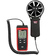 UNI-T UT363S Handheld Anemometer Wind Speed Meter Wind Chill Air Temperature Gauge -14°F to 122°F...
