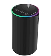 KONCHILE Waterless Essential Oil Diffuser, 7 Colors LED Light, Battery Powered Mini Scent Air Mac...