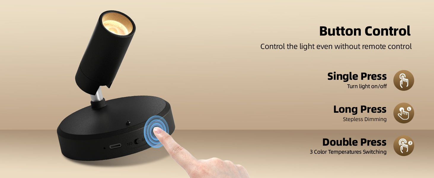 spotlight indoor button control