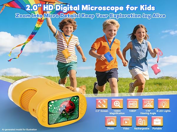 Handheld Microscope for Kids