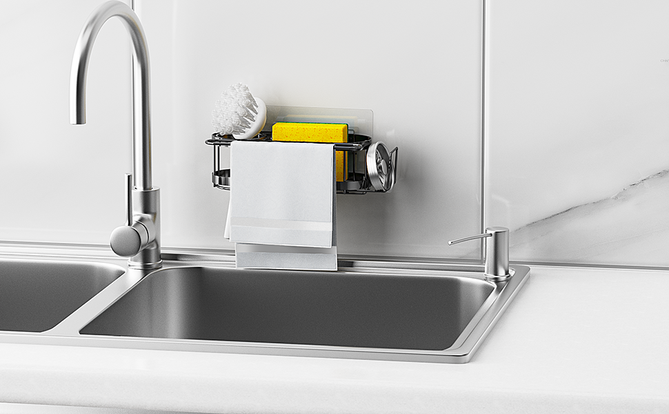 hanging sponge holder for kitchen sink