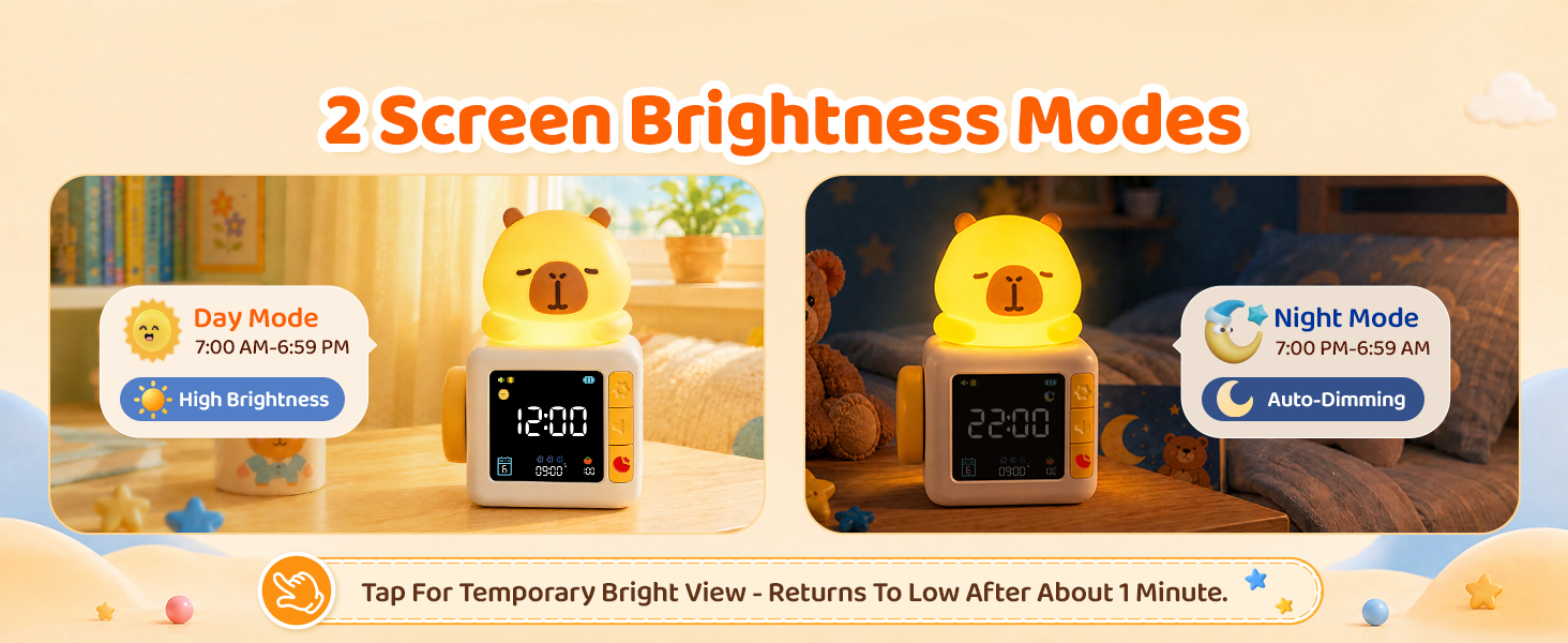 Capybara Kids Alarm Clock with Night Light 1464*600-5-2
