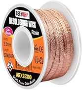 BEEYUIHF Desoldering Wick Braid 30M - 98ft Length 2.5mm Width Solder Wick Braid with Flux, Cable ...