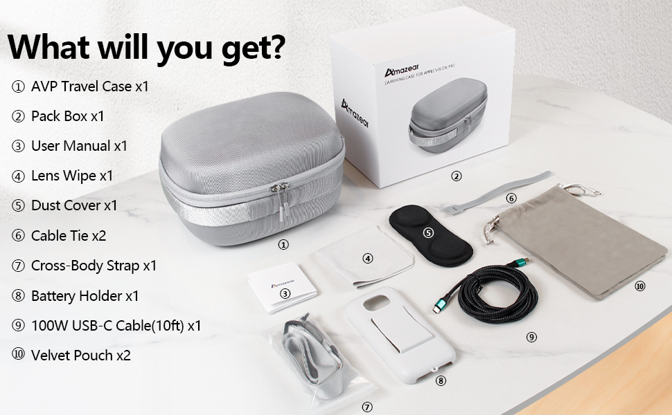 apple vision pro case vr headset accessories carry bag travel backpack storage