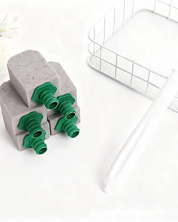 Replaceable pumice head reduces waste. Made from recycled materials.