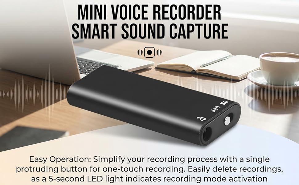 Mini Voice Recorder Smart Sound Capture
