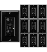 10 Pack-GFCI Outlet 20 Amp,Self-Test,Electrical Outlet with Thinner Design,WR Weather Resistant G...