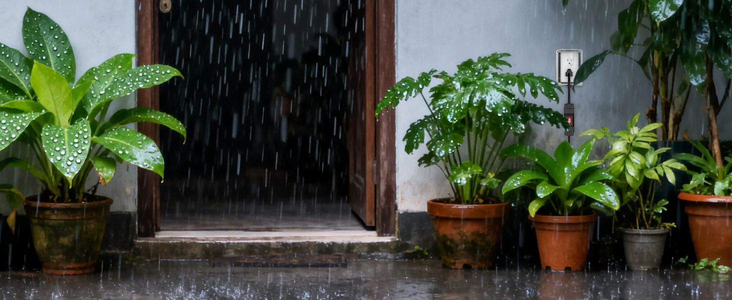 Christmas Light Grounded Outlets Plugs for Indoor/Outdoor Electrical Appliances