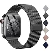 EPULY Compatible with Apple Watch Band 42mm 44mm 45mm 49mm 38mm 40mm 41mm,Stainless Steel Mesh Lo...