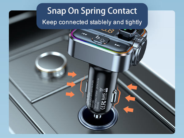 snap on spring contact