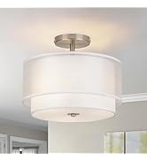 Semi Flush Mount Ceiling Light Fixture,Bedroom Ceiling Light,12.6'' Light Fixtures Ceiling Mount,...