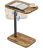HUANUO Adjustable TV Tray, Height Adjustment TV Trays with 360° Swivel and 90° Tilt, Sturdy &amp; Mul...