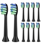 Replacement Brush Heads Compatible with 7am2m AM101/AM105 Sonic Electric Toothbrush - Medium Bris...