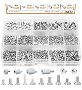 mankk 500PCS M.2 SSD Screw Kit M.2 Screw SSD Mounting Screws M.2 Standoff and Screw M.2 M2.5 M3 N...