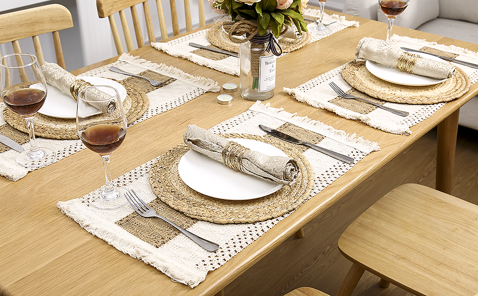 a table with a plate and a fork on it.
