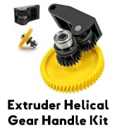 XIFOWE Upgrade P1/X1 Hardened Steel Extruder Helical Gear Accessories Kit, DLC Nano-Coated Harden...