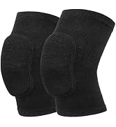 HISFFOG Volleyball Knee Pads for Dancers, Soft Breathable Knee Pads for Men Women Younth Girls Ki...