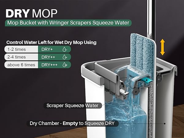 mop and bucket with wringer set for home