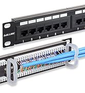 Iwillink 24 Port Patch Panel, Cat6 Patch Panel, RJ45 Keystone Network Patch Panel Rackmount or Wa...
