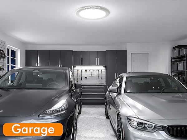 Rechargeable Ceiling Light, Magnetic Wireless Motion Sensor Ceiling Light, Wireless Battery Operated
