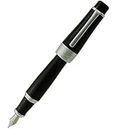 Asvine Duke Charlie Chaplin Fountain Pen Fine Nib, Unique Design Collection Black Heavy Pen with ...