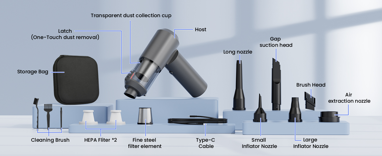 Arify Pro Car Vacuum Portable Cordless