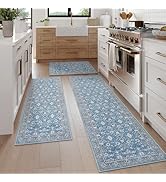 KIMODE Fall Kitchen Rugs Sets of 3, Boho Distressed Kitchen Rugs Non Slip Washable, Long Kitchen ...