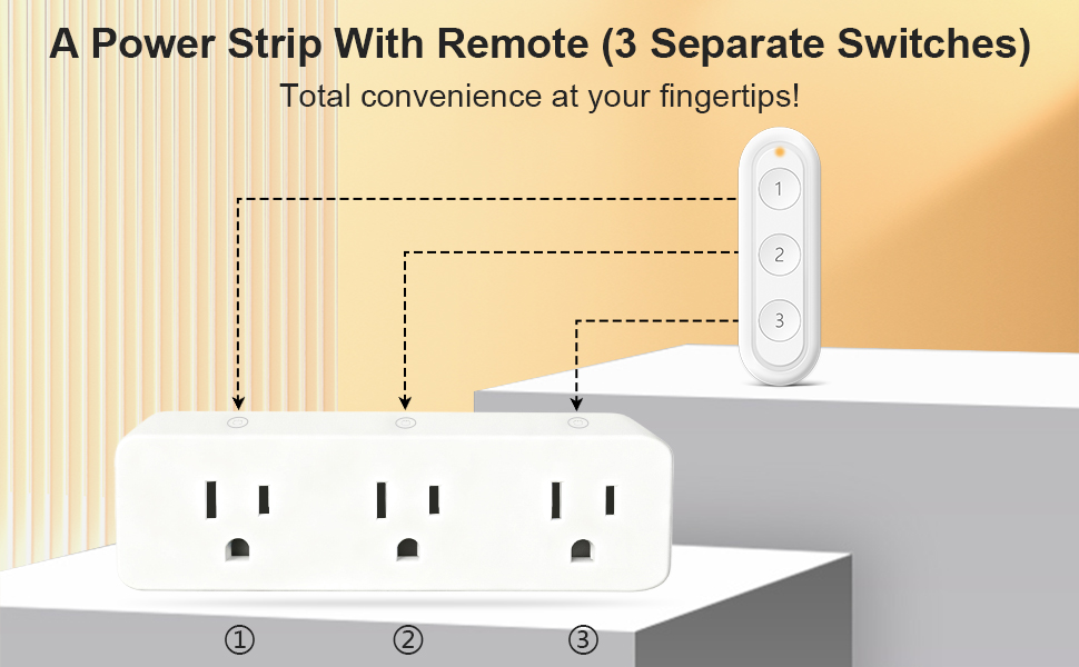 Power strip with remote