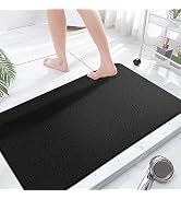 Extra Large Shower Mats Non Slip Without Suction Cups, 23.6×47.2Inch, Bath Mat for Textured Tub S...