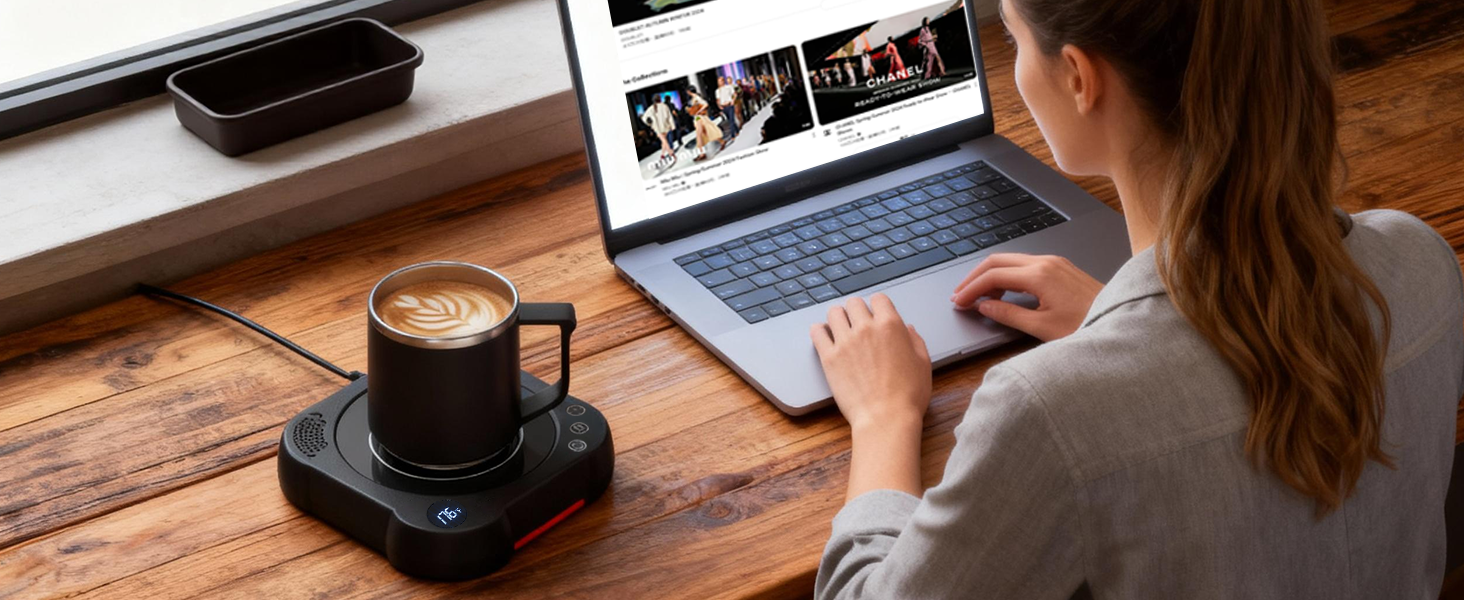 coffee warmer and mug