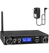 Ransanx X100 Stereo Receivers CNC Metal Body Home Audio Amplifier,Bluetooth Receivers RMS 50W*2 2...