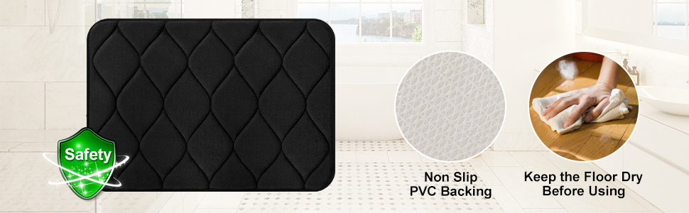 Non Slip Memory Foam Bath Mat 