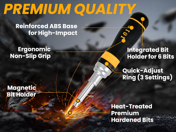 REKCKRUL 19-in-1 Ratcheting Multi-Bit Screwdriver Set