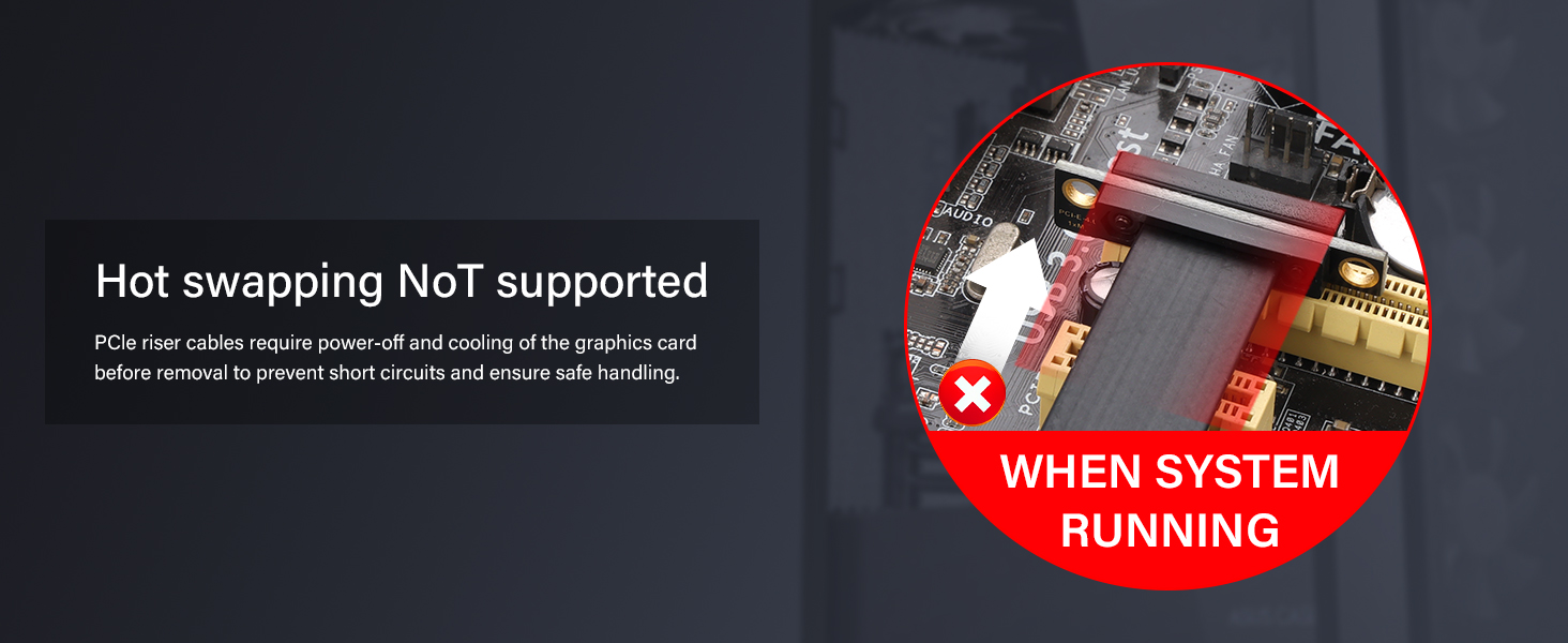 PCIe 4.0 1X Riser Cable