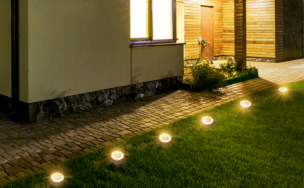 led lights in the garden