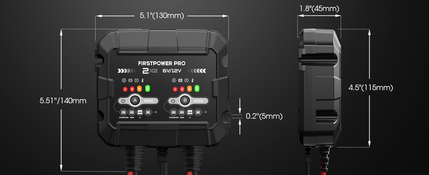 2A*2 battery charger