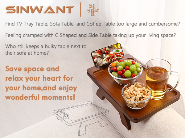 couch armrest table
