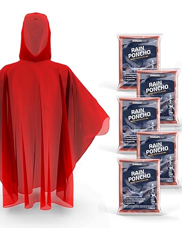 adult rain ponchos clear for men and women