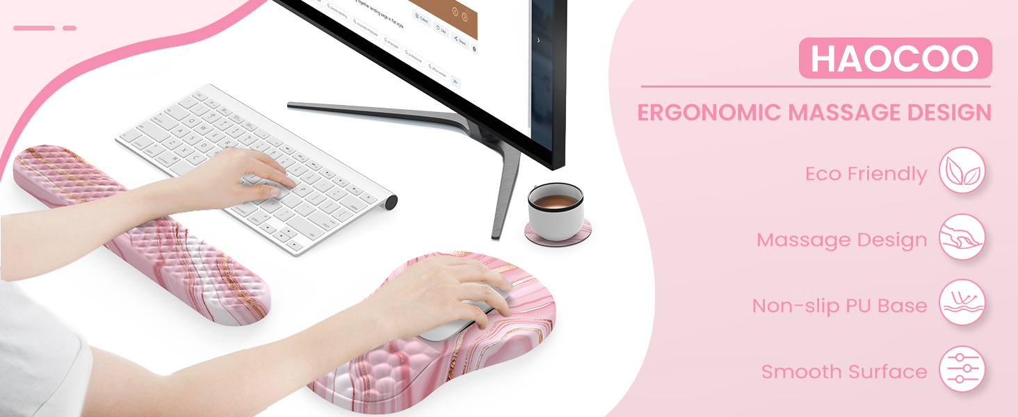 ergonomic mouse pad with wrist support carpal tunnel keyboard pad with wrist support mousepad