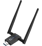 Blueshadow AC1300 USB WiFi Adapter - 2.4G/5G Dual Band Wireless Network Adapter for PC Desktop, M...