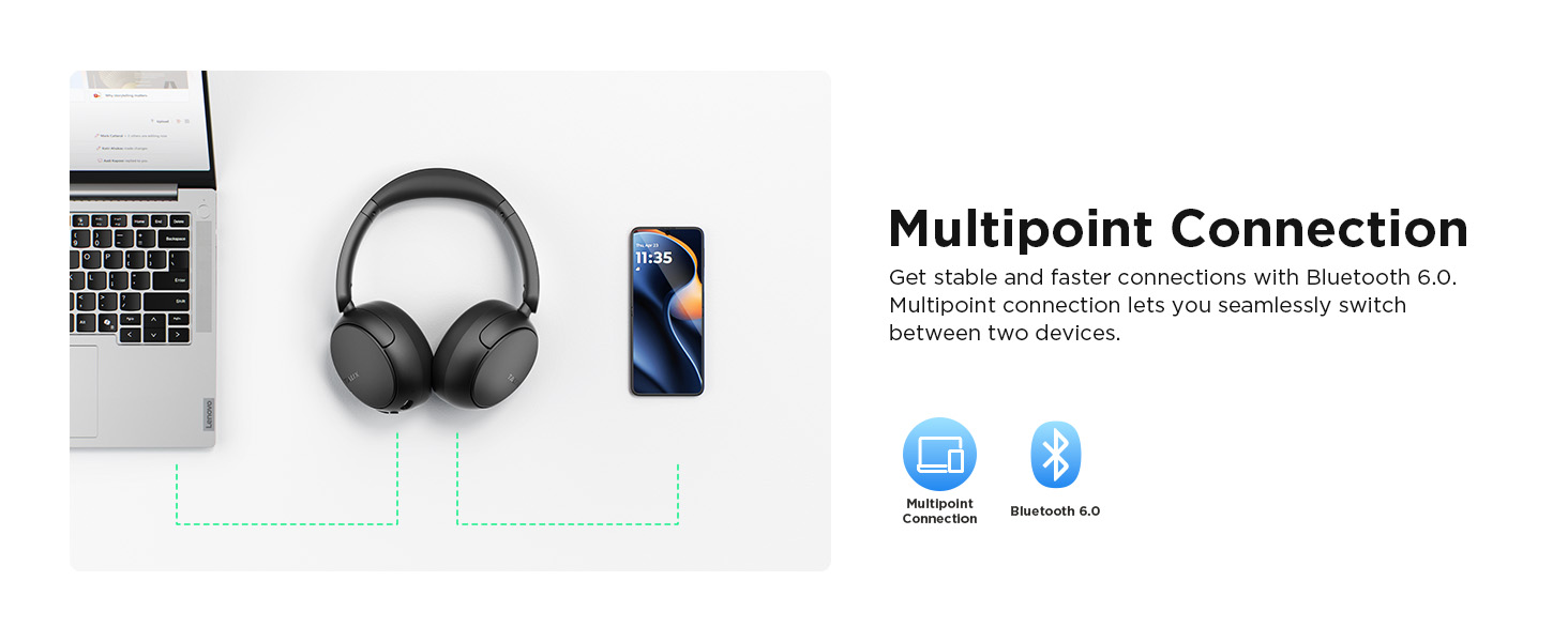 TALIX noise cancelling over ear headphones