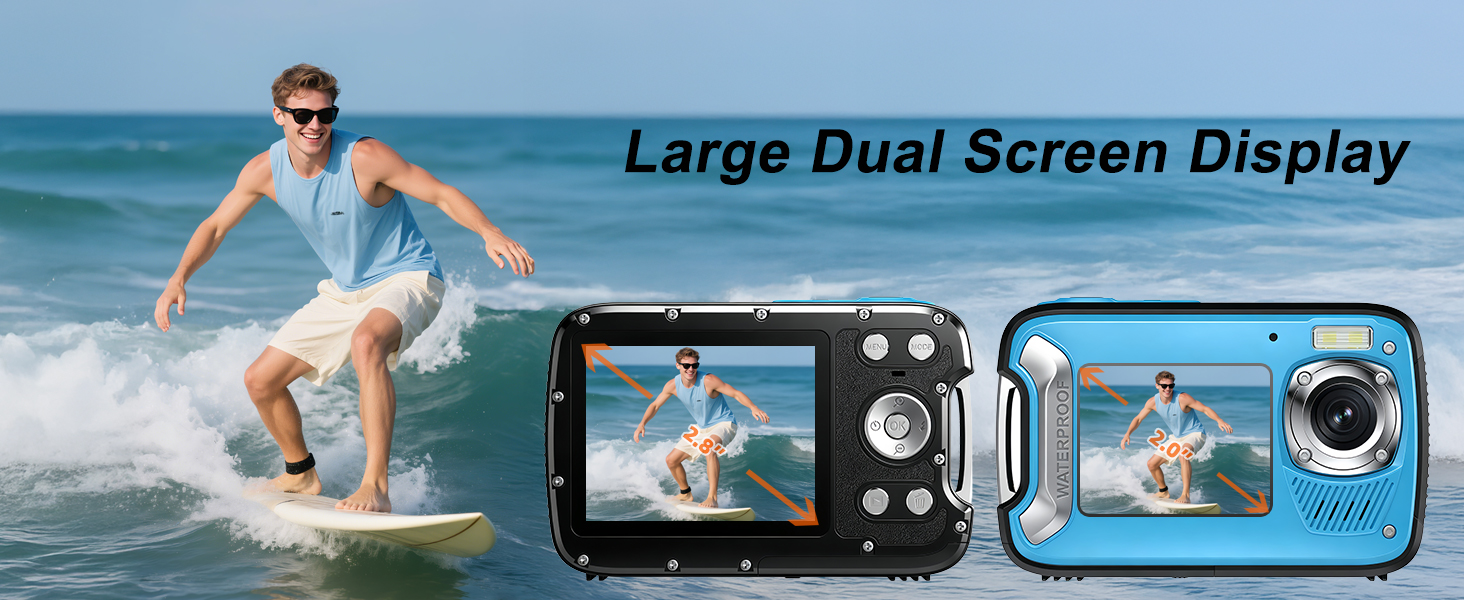 Dual Screen camera for selfie
