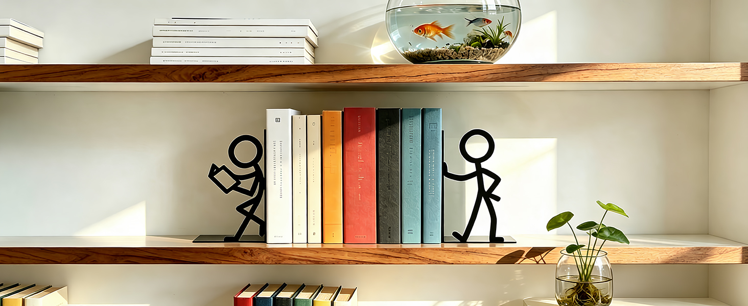 Metal Bookends People Bookends
