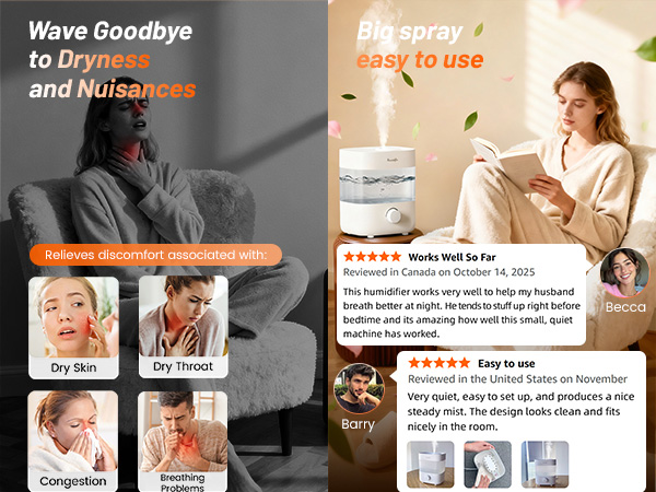 Humidifiers for Bedroom