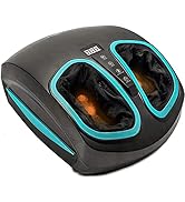 Shiatsu Foot Massager Machine with Heat - Electric Deep Kneading Heated Foot Massage Air Compress...