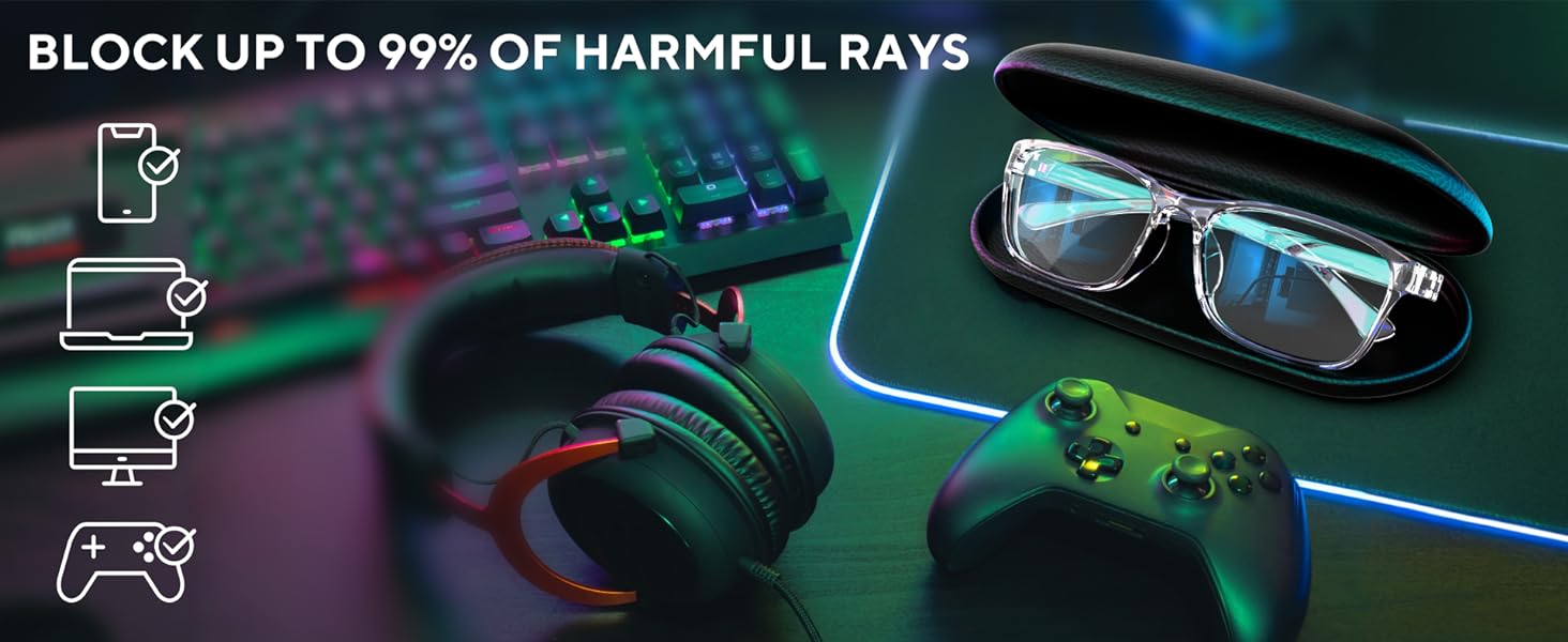 Block up to 99% of harmful rays