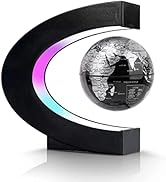 Flagest Magnetic Levitation Floating Globe, Levitating C Shape Globe with LED Lights for Educatio...