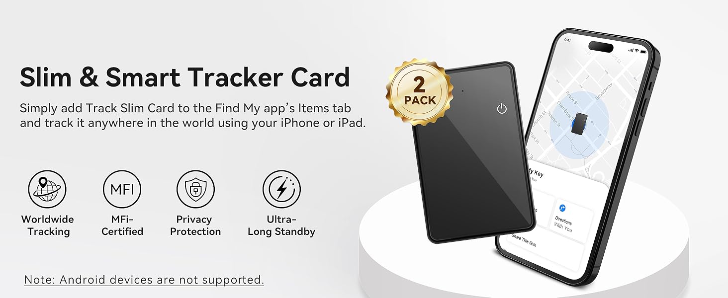 Slim and Smart Tracker Card